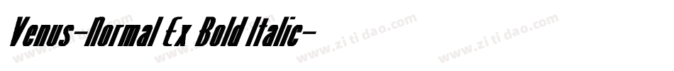 Venus-Normal Ex Bold Italic字体转换